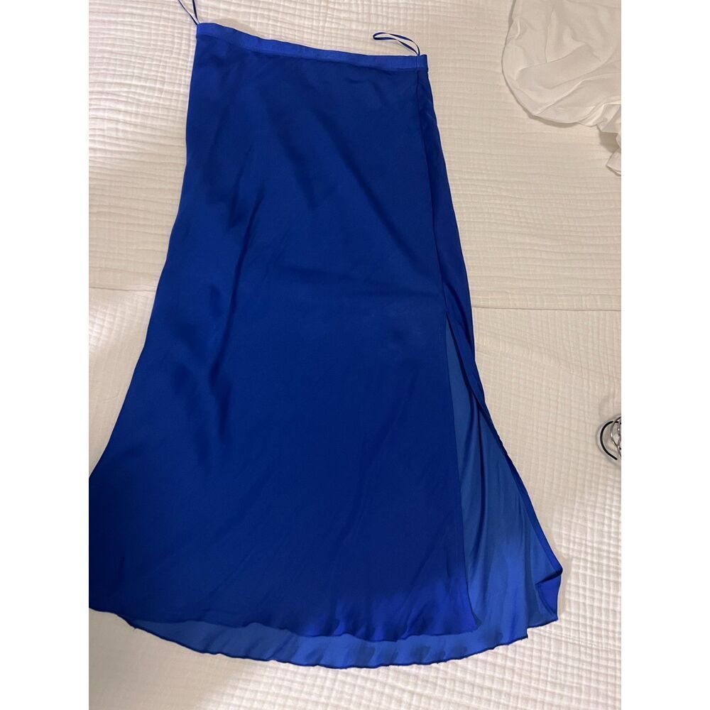 Free People Blue Slip Skirt